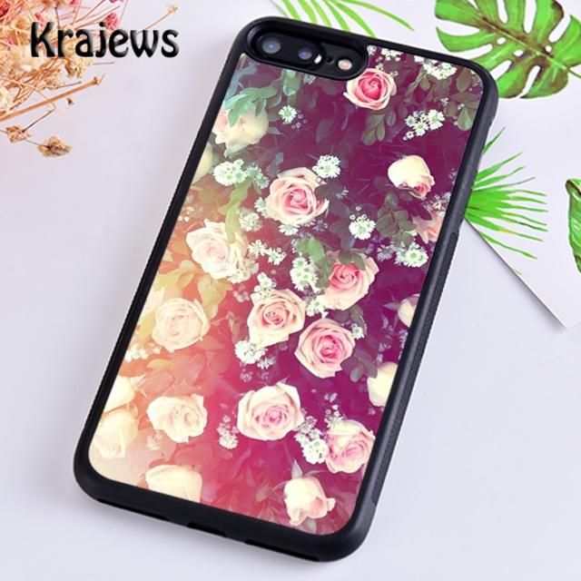 Krajews Peony Sunflowe Rose Daisy Plants Flower Phone Case For iPhone 17 Air 16 15 14 Plus 11 12 13 Pro Max Coque Fundas