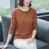 Women's Pure Cotton Long-Sleeve Autumn Top - Loose-Fit for Middle-Aged & Elderly