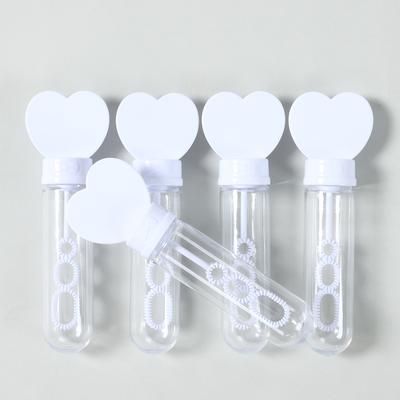 10 Stück Weiße Liebe Yube Blasenröhre Seifenflasche Spielzeug Hochzeitsgeschenke für Gäste Kindergeburtstagsmitgebsel Babyparty Dekoration