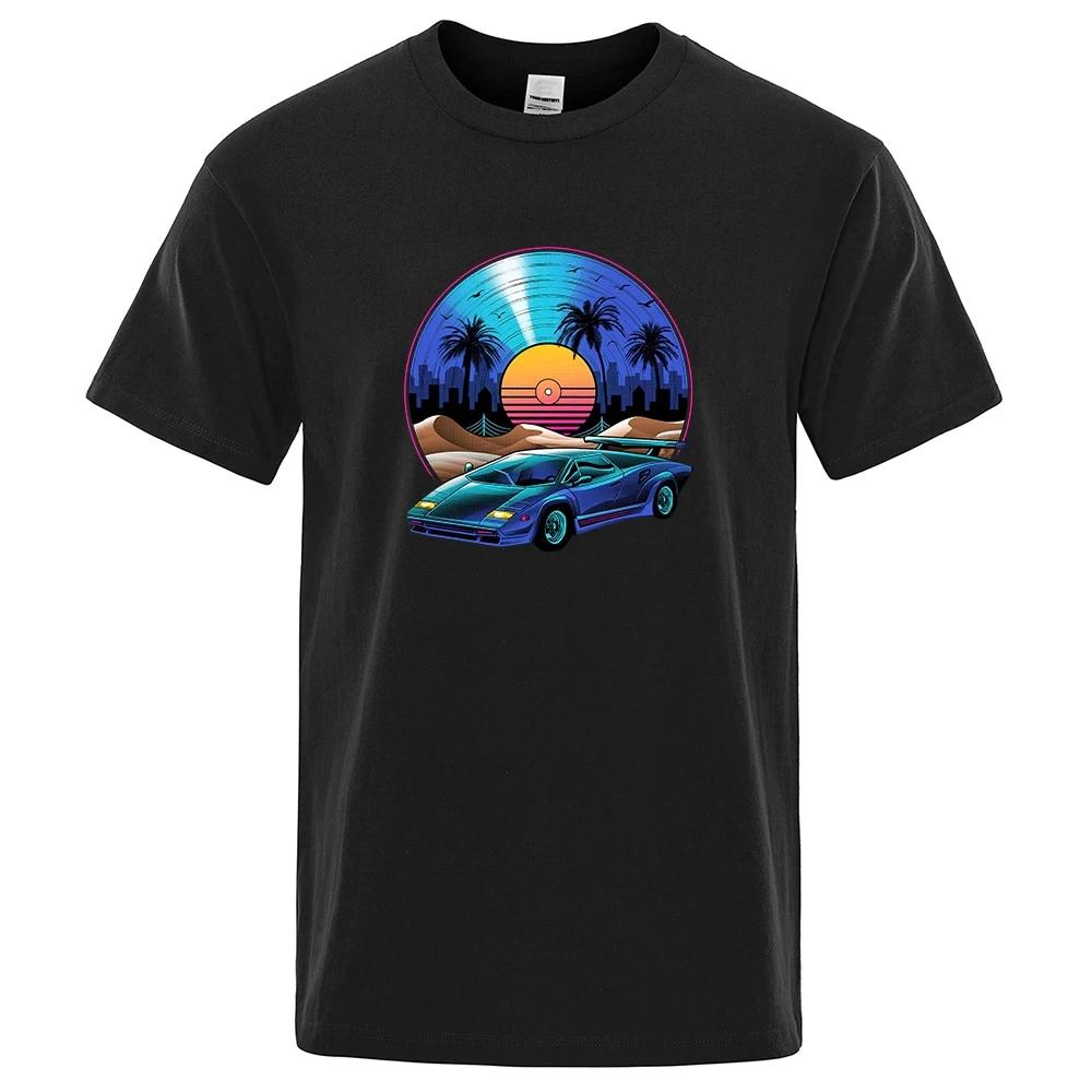 

Ретро футболка для мужчин Хип-хоп уличная одежда Футболки с коротким рукавом Мужская летняя хлопковая футболка с круглым вырезом Топ Футболки Мужские базовые футболки 80537 XXXXXL чёрный