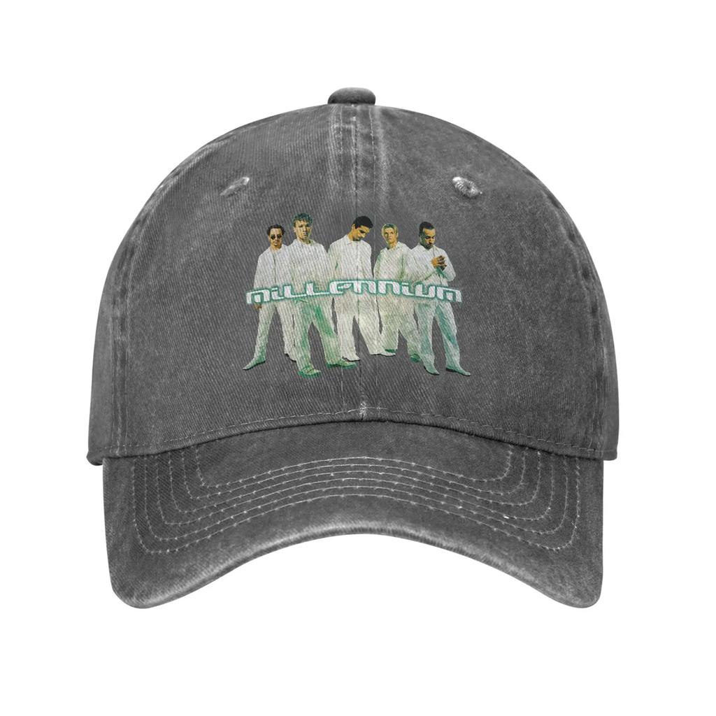 Backstreet Boys Millenniums Tour Baseball Cap Vintage Distressed Denim Washed Band Music Sun Cap Unisex Outdoor Travel Soft Hats