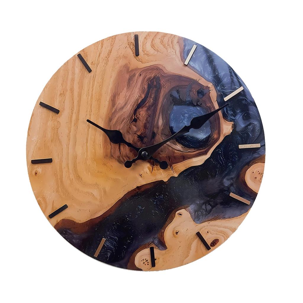 12-Zoll Lässige Kunststoff-Wanduhr PET-Material Baseball, Spiegelei, Kaffee-Effekt