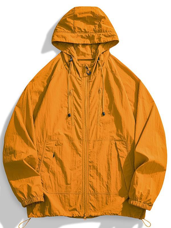 Unisex Ice Silk UV Protection Hooded Jacket - Breathable, Long Sleeve Summer Wear
