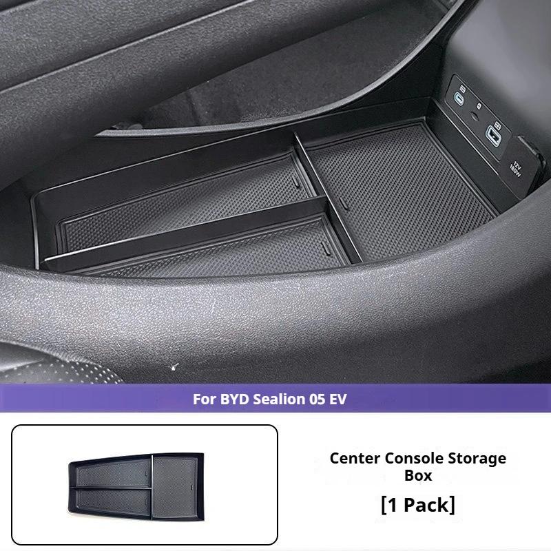 For BYD Sealion 05 EV Central Control Lower Storage Box Gear With Multi Layer TPE Interior Car Modification Accessories Supplies