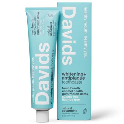 DAVIDS American-made Natural Toothpaste - Spearmint