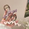 Sweet Translucence Heart Hair Claw For Women Girls Elegant Love Hair Claw Clip Hairpin  Hair Accessories