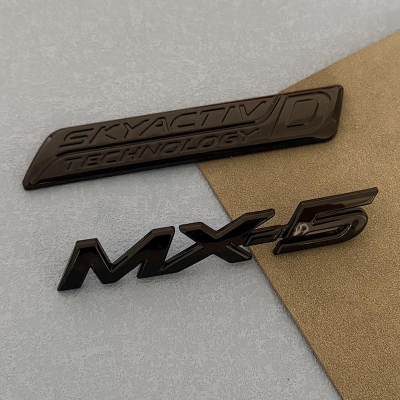 ABS Emblem for Mazda MX-5 ND NCRear Tailgate Badge Decal Creative Modfication SYACTIVD Stickerrs Logo Qdjfz33