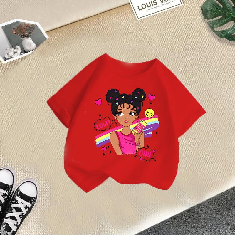 Children T-shirt Kids 100% Cotton Clothes Tops 2-13Y Loose-fit Casual Crew Neck Short-sleeve T-shirt