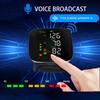 Rechargeable Wrist Digital Blood Pressure Monitor with LED Heart Rate - Large HD Display, 99-Reading Memory, Smart Color Indicators
