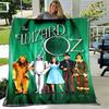 1pc Blanket The Wizard of Oz Print Design, Lightweight Blanket for Sofa, Bed- Soft &Warm, Gift for All Seasons like Christmas, Halloween