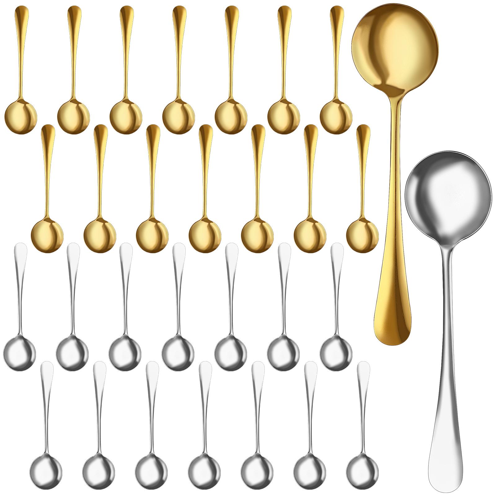 

Gold Coffee Spoons, 18/8 Stainless Steel Gold Espresso Spoons, 5.2 Inches Vogue Mini Tea Spoons, Cappuccino Stirring Spoons, Sma шампанского