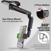 Sonnenblenden-Autotelefonhalter, multifunktionaler 1080° drehbarer und faltbarer Autotelefonhalter, Autotelefonhalter-Clip für Sonnenblende, Rückspiegel
