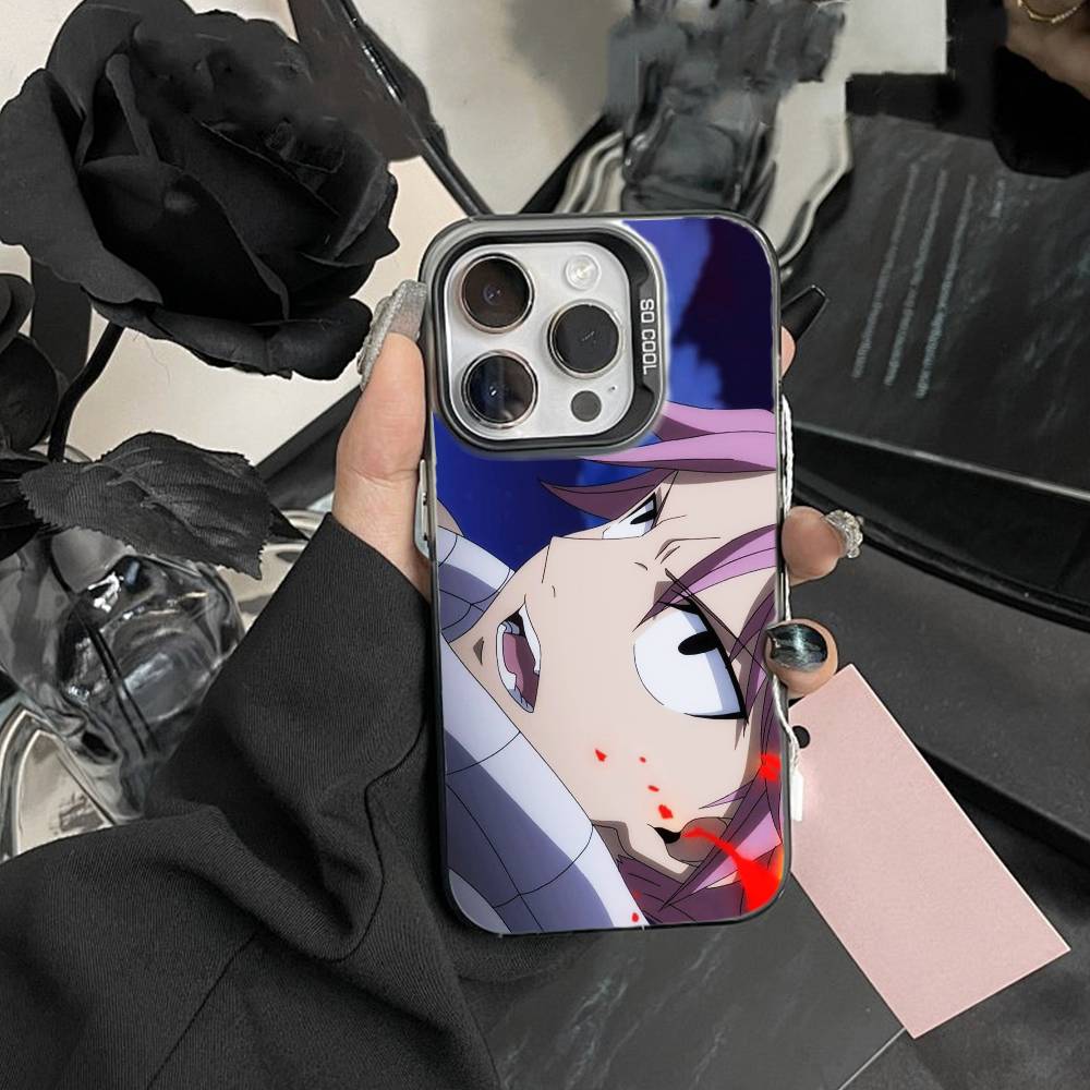 ANIME Y-FAIRY TAIL Phone Case For iPhone17, 16,15,14,13,12 Pro Max Black Candy Matte Shockproof Cover