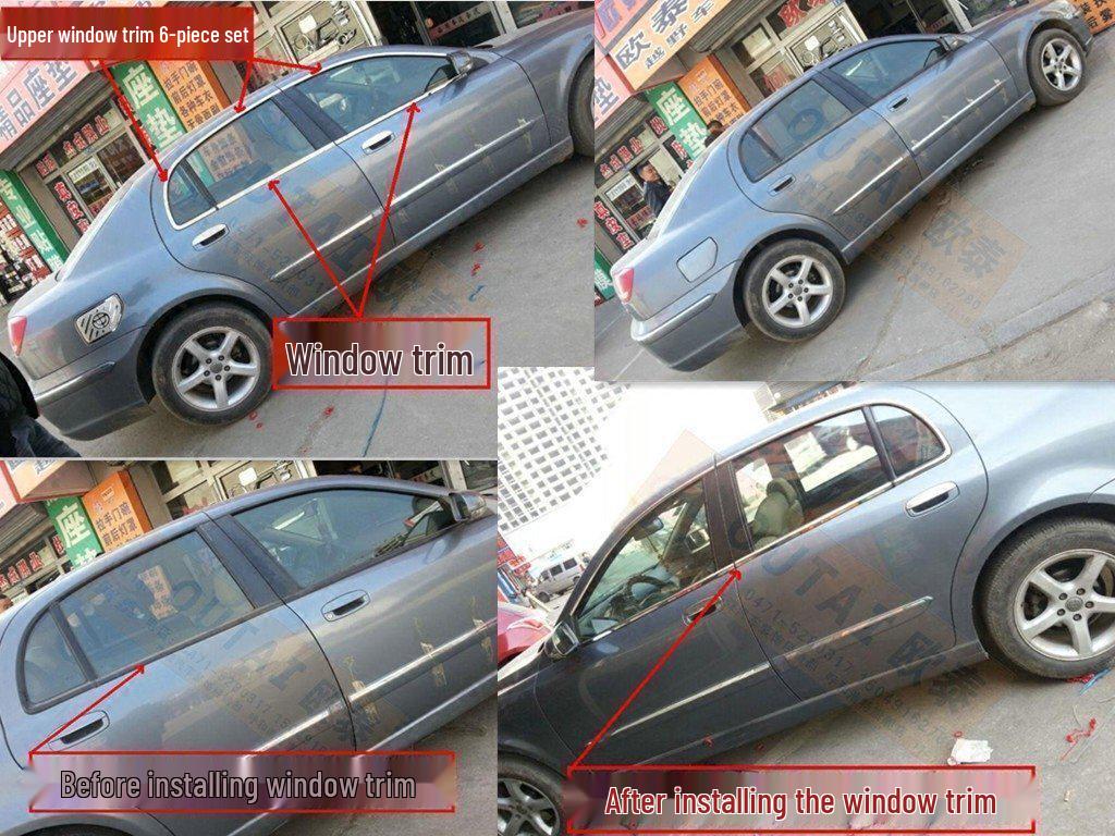 

Совместимая задняя защита Otai, накладка на порог и отделка окна для седана Zhonghua Junjie Zunchi, модификация крышки топливного бака Fuel tank cover 1-piece set