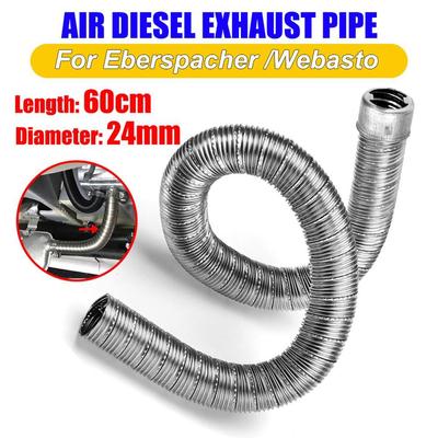 60cm Heizung Abgasrohr Stahl Silber Für Eberspacher Webasto Luftheizung Schlauch Zubehör 36061296