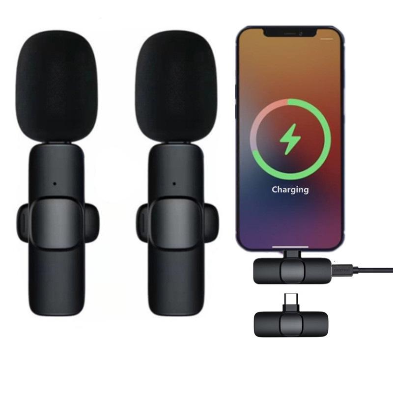 K8K9 Wireless Lavalier Microphone for Live Streaming with Noise Reduction