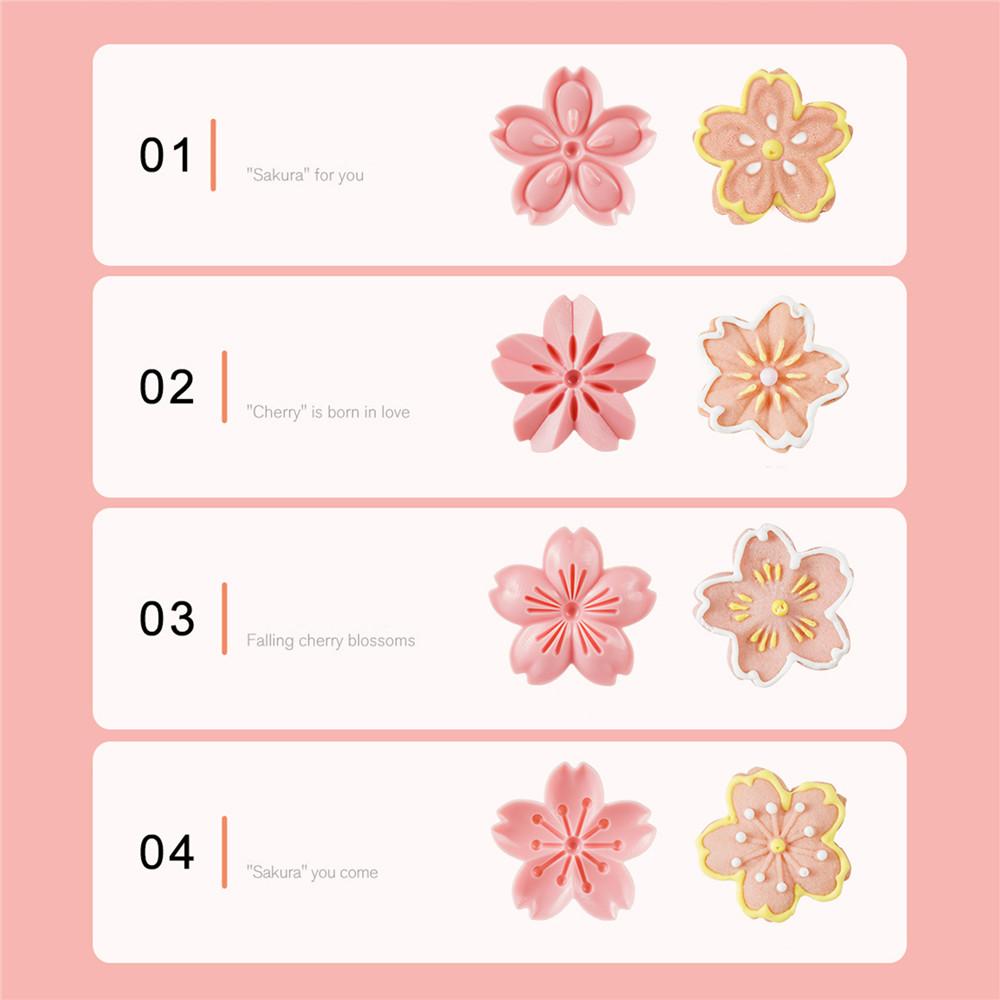 5 ks Formička na sušenky Sakura vykrajovátko na sušenky třešňový květ forma na sušenky a cukroví vykrajovátko růžový květ DIY květinová forma fondánové pekařské nářadí