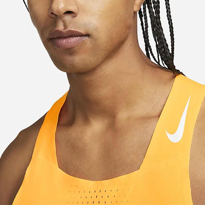 New Nike Running Tank Top Men's Yellow DM4625-845