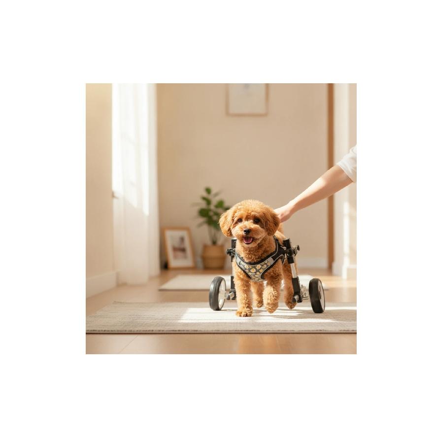 Front Leg Dog Wheelchair Padded Pet Front Leg Wheelchair Mobility Cart Comfortable Long-Lasting for Disabled Dogs
