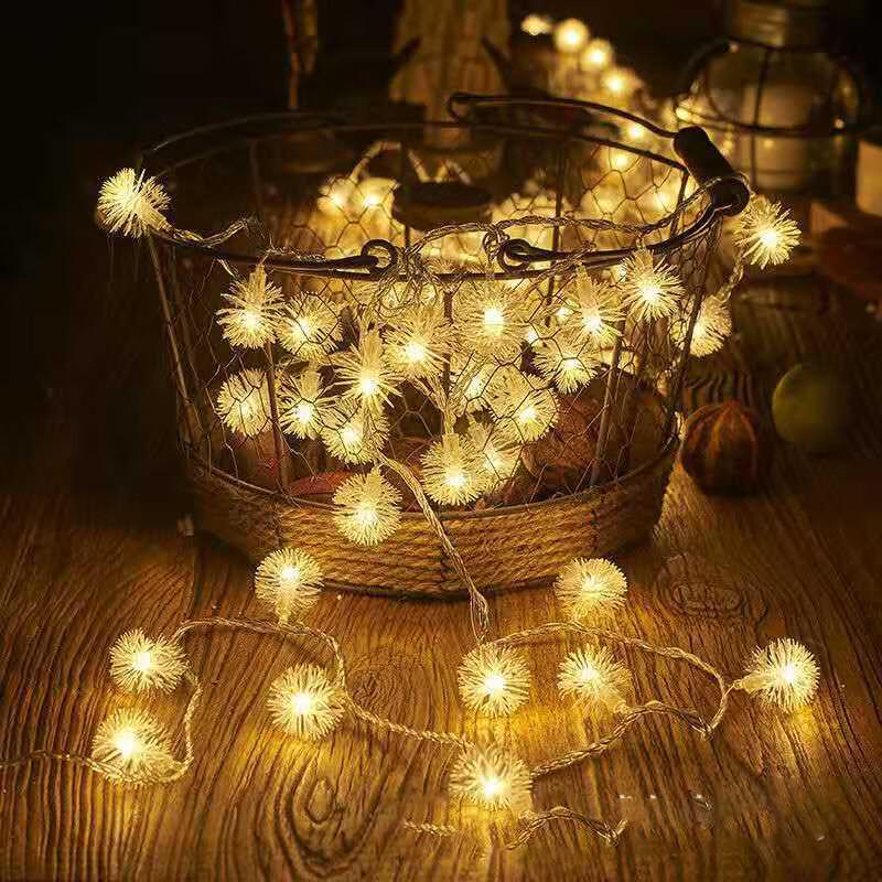 

Dandelion Pompom LED Decorative String Lights