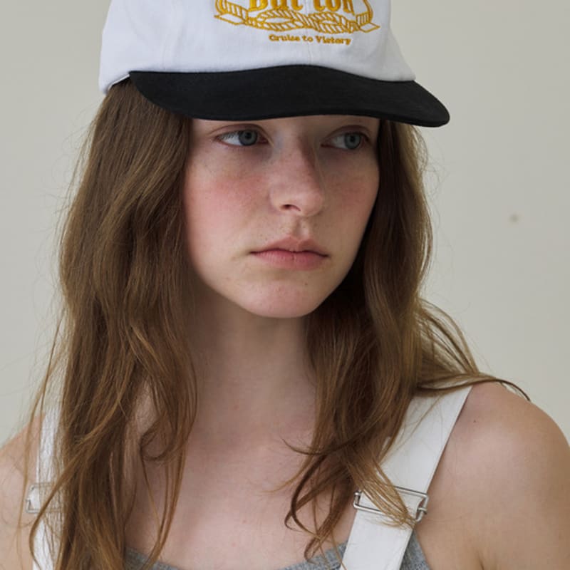 But’ton Button Logo Ball Cap (White)
