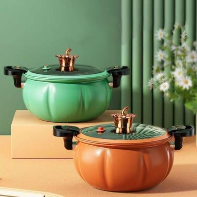 5/8L Kürbissuppe Topf Raffinierter Gusseisen Kürbis Mikrodrucktopf Haushalt Gasherd