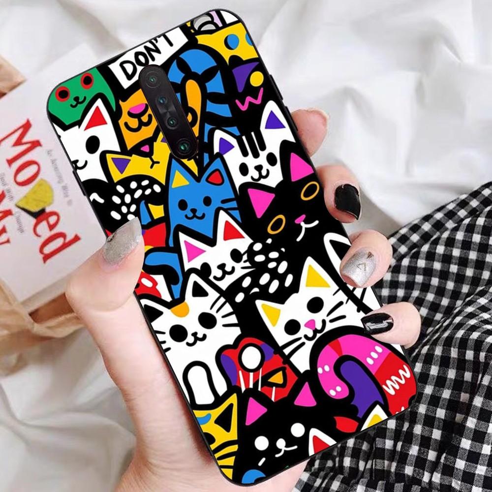 

Мультяшные милые кошки Фон Чехол для телефона Для Redmi 5 6 7 8 9 10 Plus Pro 6 7 8 9 A GO K20 K30 K40 Pro Plus F3 Fundas Redmi 8