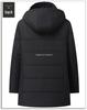 Dad's Winter Outfit: Velvet Thickened Cotton Jacket for Middle-Aged Men, Warm Mid-Length Padded Jacket for 50+