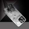 Minimalist Dark Cloud Airplane Print Tempered Glass Phone Case For Samsung Galaxy S25 S24 S23 Ultra Plus FE Shockproof Cover