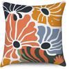 Home Decor Colorful Floral Pattern Digital Print Pillowcase Pattern Cushion Cover Suitable For Sofa Bedroom Car Pillow Cover
