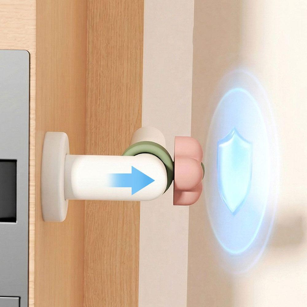 Anti-Shock Door Stopper Silicone Wall Protector Cute Door Handle Impact Pad  for Bedroom Decoration