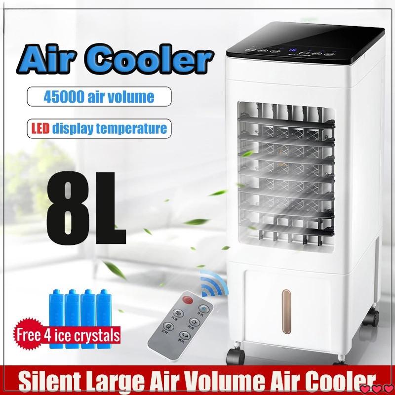 8L Portable Air Cooler with Remote Control Version Mobile Air Conditioner Fan Humidifier