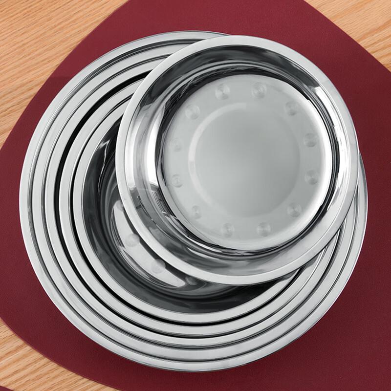 CHAHUA Thickened Stainless Steel Round Plate