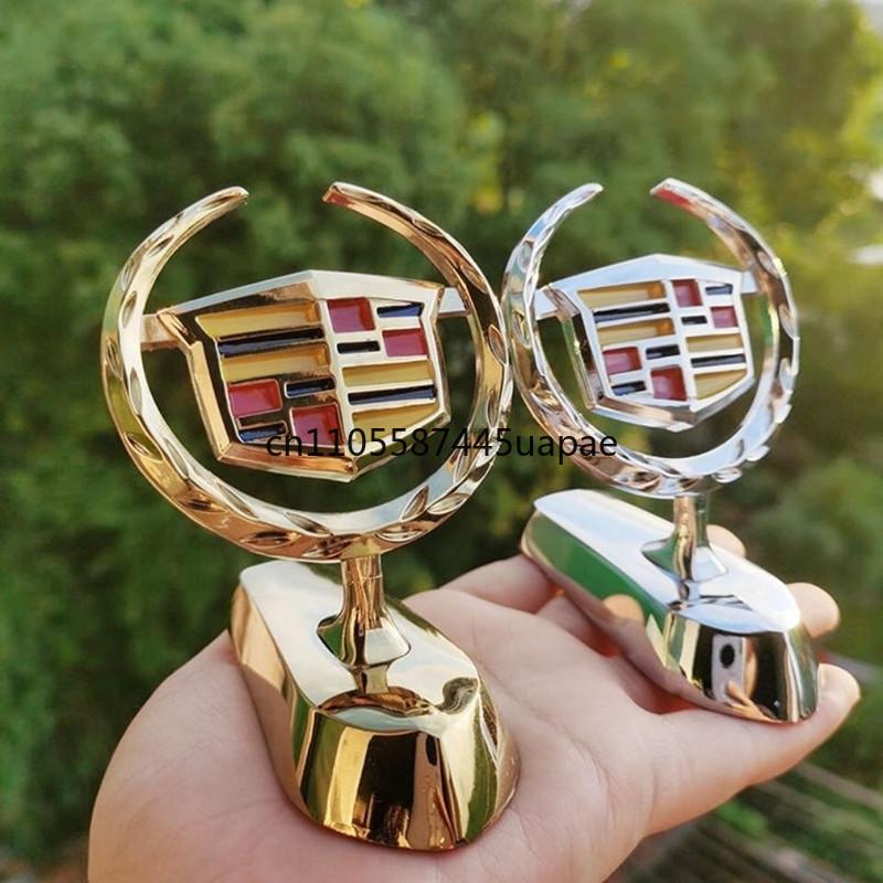 3D Metalowa Osłona Przedniej Maski Samochodu Emblemat Naklejka na Maskę do Cadillac ATS CTS Escalade SRX XTS XT5 STS CT5 CT6 BLS Deville Akcesoria