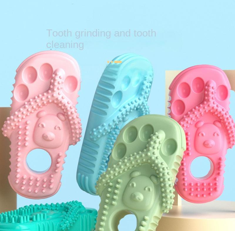 Pet Molar Tooth Cleaning Dog Bite Toy Slippers OEM_ODM Supplier Resistant Physical Consumption Pet Toys