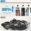 360° Rotating Storage Hanger Hook Multi-Claw Bag Metal Belts Rack Wooden Organizer For Bras Ties Scarves Household Closet