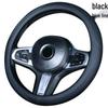 Universal Anti-Slip Carbon Fiber Steering Wheel Cover, Sweat-Absorbent, Leather, 4-Seasons Car Interior Protection