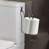Toilettenpapierhalter - Einfach zu installierende Wandmontage für Badezimmer-Toilettenpapierrollenhalter, platzsparend, Design ohne Bohren