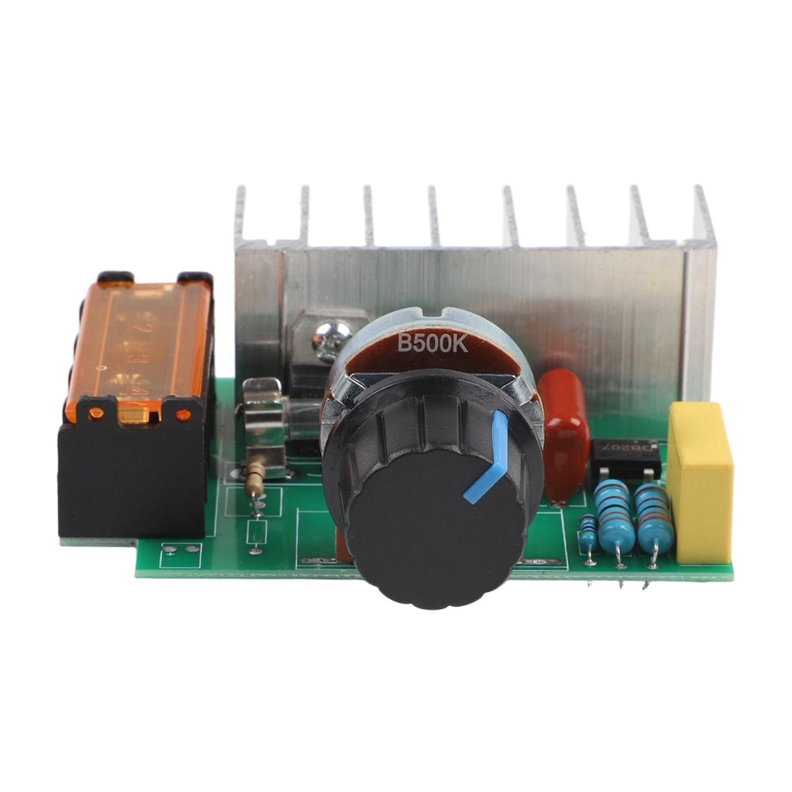 

SCR Voltage Regulator and Motor Speed Controller Module 4000W AC 220V for Electrical Appliance Power Adjustment China Mainland