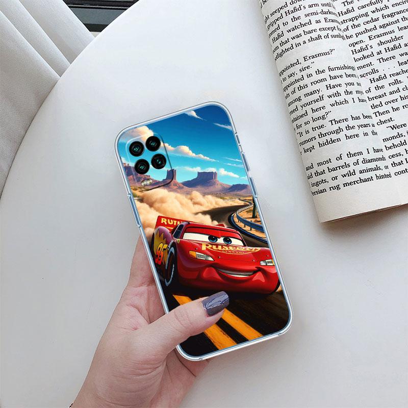 

Прозрачный чехол для телефона Cars Молния МакКуин для Samsung Galaxy A04 A04S A14 A23 A34 A54 M23 M33 M52 M53 Galaxy A04