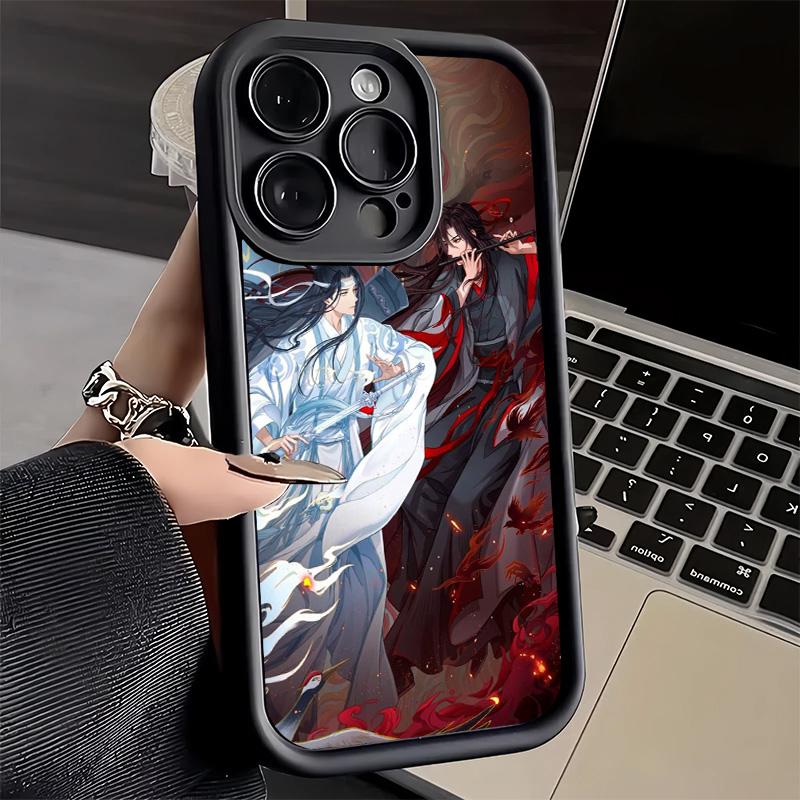 

Phone Case for iPhone 17 Air 16E 15 16 Pro Max Mo Dao Zu Shi Anime Cover 14 Plus 13 12 Mini Soft Shell Silicone Fundas iPhone 14 Plus