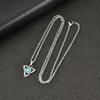 Vnox Turquoise Stone Celtic Knot Pendant Necklaces for Men Women, Stainless Steel Silver Color 50cm 60cm O-chain Jewelry Gifts