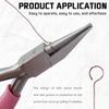 Mini 5Inch Round Concave Pliers Wire Looping Pliers Precision Jewelry Pliers Wire Looping Pliers for DIY Jewelry Making