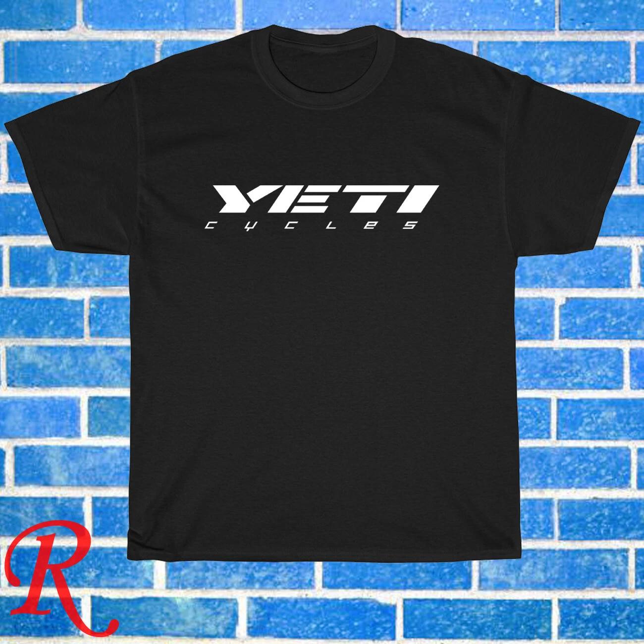New Shirt Yeti Cycles Bike Logo Black/Navy Size S-3XL Unisex T-Shirt M