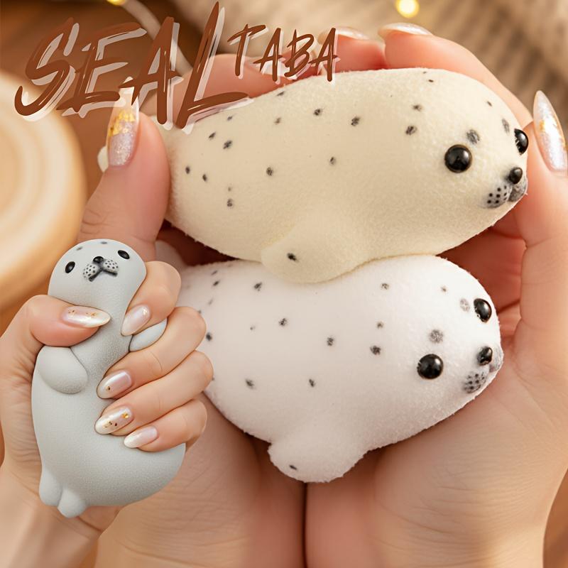 Seal Taba Squishy Toy Cute Kawaii Animal Squeeze Toy Relax Fidget Soft Slow Rising Relaxing Fun Desk Decoration for Adults
