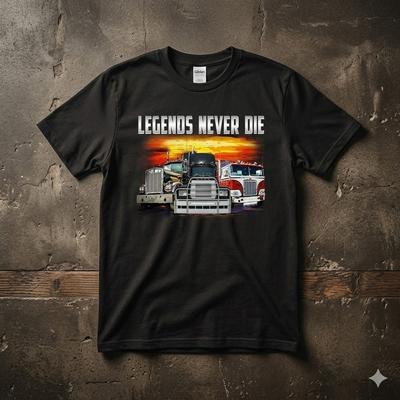 Legends Never Die Tee Shirt Casual Men Women Cool Gift Graphic Unisex T-Shirt