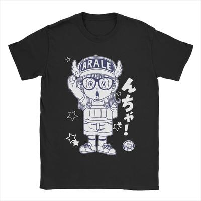 Cute Arale Dr Slump Anime T Shirts Men Women's 100% Cotton Humor T-Shirt O Neck  Tees Short Sleeve Clothing New Arrival