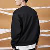 Li Ning Casual Sports Fleece Lined Loose Fit Crew Neck Pullover Sweatshirt Men's New Standard Black AWDQB71-2