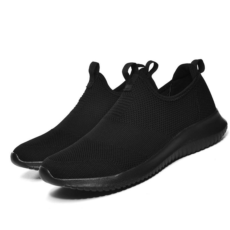 Autumn and Winter Sports Men's Shoes Large Size Four-color Fly-woven Couple Casual Shoes