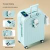 Sturdy Carry-On Suitcase with Wheels, Durable, Large Capacity, Password Lock, and Charging Port